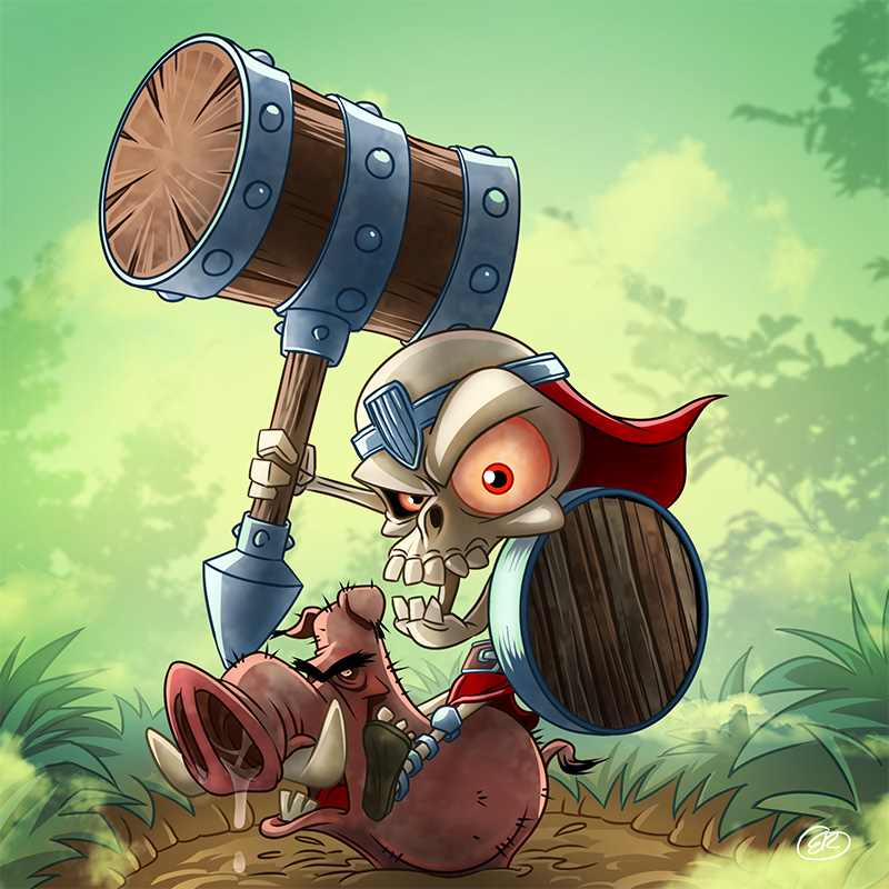 Personnage cartoon pour jeu d'aventure 